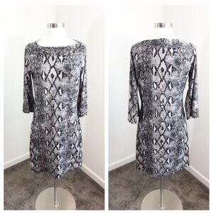 Magic snakeskin print dress